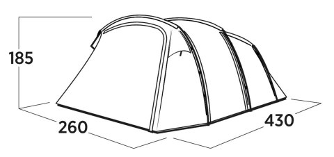 Easy Camp Hamra 4 Tunnel Tent for 4 persons, Grey | Easy Camp Easy Camp Hamra 4 Tunnel Tent for 4 persons, Grey | Easy Camp