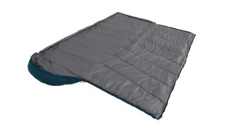 Easy Camp Raven I Square 2°C, 220 x 80 cm, Two-way open-end, L-shaped, autolock, Teal, Blue | Easy Camp