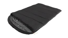 Easy Camp Raven Square Double 5°C, 220 x 150 cm, Two-way open-end, L-shaped, autolock, Teal, Black | Easy Camp