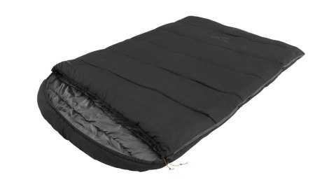 Easy Camp Raven Square Double 5°C, 220 x 150 cm, Two-way open-end, L-shaped, autolock, Teal, Black | Easy Camp