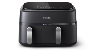 Philips Airfryer z podwójnym koszem | NA351/00 Seria 3000 | Moc 2750 W | Pojemność 9 l | Technologia Rapid Air | Czarny