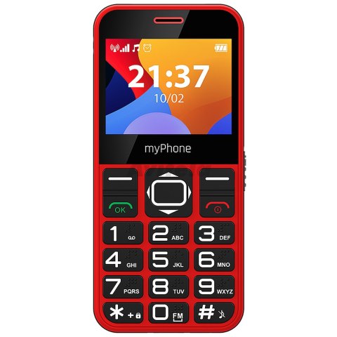 MyPhone | Halo 3 | Red | 2.31 " | IPS | 32 MB | 32 MB | Single SIM | Main camera resolution 0.3 MP | 1000 mAh MyPhone | Halo 3 | Red | 2.31 " | IPS | 32 MB | 32 MB | Single SIM | Main camera resolution 0.3 MP | 1000 mAh