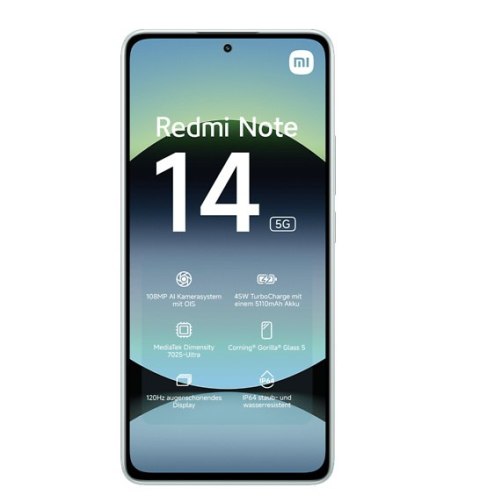 Xiaomi Redmi | Note 14 | Coral Green | 6.67 " | AMOLED | 1080 x 2400 pixels | Mediatek | Dimensity | Internal RAM 8 GB | 256 GB Xiaomi Redmi | Note 14 | Coral Green | 6.67 " | AMOLED | 1080 x 2400 pixels | Mediatek | Dimensity | Internal RAM 8 GB | 256 GB