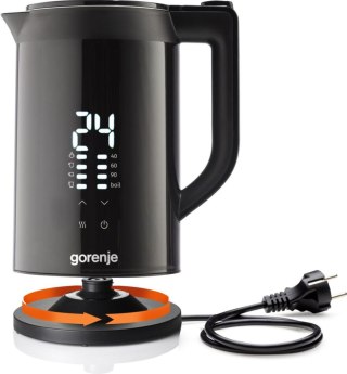 Gorenje Kettle | K17DWDII | Electric | 2200 W | 1.7 L | Stainless Steel | 360° rotational base | Black