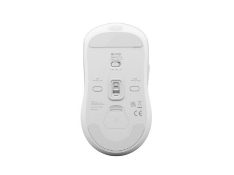 Fury Gaming Mouse | Tanto T4 | Wired/Wireless | 2.4 GHz, Bluetooth, USB | White Fury Gaming Mouse | Tanto T4 | Wired/Wireless | 2.4 GHz, Bluetooth, USB | White
