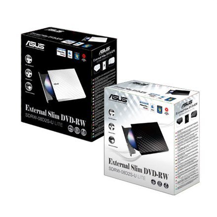 Asus | 08D2S-U LITE | Zewnętrzny | Napęd DVD±RW (±R DL) / DVD-RAM | Biały | USB 2.0 Asus | 08D2S-U LITE | Zewnętrzny | Napęd DVD±RW (±R DL) / DVD-RAM | Biały | USB 2.0
