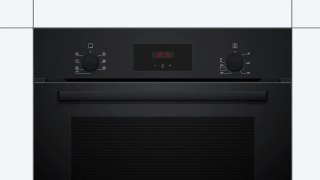 Bosch Oven | HBF133BA1 | 66 L | Electric | EcoClean | Knobs | Height 59.5 cm | Width 59.4 cm | Black