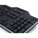 Dell | KB813 | Klawiatura z czytnikiem kart inteligentnych | Przewodowa | EN | Czarna | Angielski
