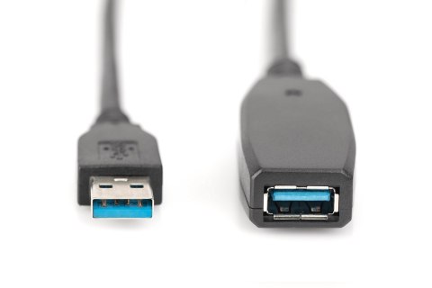 Digitus | Przedłużacz USB | Żeńskie | 9-pinowe USB typu A | Męskie | 9-pinowe USB typu A | Czarne | 10 m Digitus | Przedłużacz USB | Żeńskie | 9-pinowe USB typu A | Męskie | 9-pinowe USB typu A | Czarne | 10 m