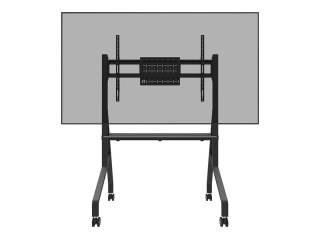 Neomounts MOVE Go FL50-525BL1 TV trolley - 55-86" - max 76 kg - manual h 106-136 cm - VESA 100x100-900x600 - incl. hardware shel