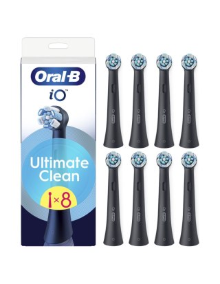 Oral-B Replaceable toothbrush heads | iO UltimateClean | Heads | For adults | Number of brush heads included 8 | Black