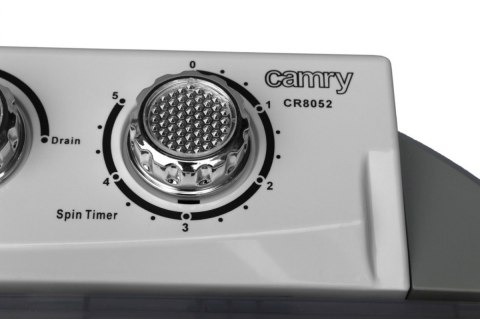 Camry | Pralka | CR 8052 | Ładowana od góry | Pojemność prania 3 kg | 1300 obr/min | Głębokość 40 cm | Szerokość 60 cm | Biało-s Camry | Pralka | CR 8052 | Ładowana od góry | Pojemność prania 3 kg | 1300 obr/min | Głębokość 40 cm | Szerokość 60 cm | Biało-s