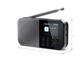 Sharp DR-P520(GY) OSAKA Pocket/Handheld Portable Digital Radio, Grey | Sharp
