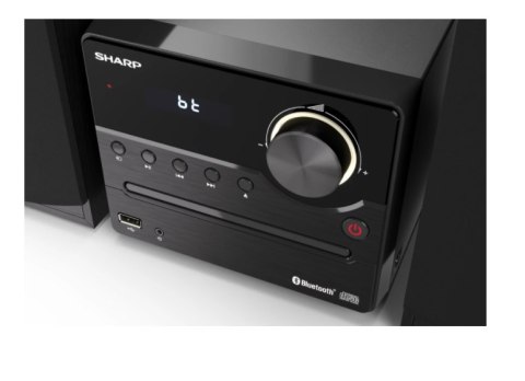 Sharp XL-B512(BK) Mikrosystem Hi-Fi, CD/FM/USB/Bluetooth v5.0, 45W, czarny Sharp | Mikrosystem Hi-Fi | XL-B512(BK) | Port USB | Sharp XL-B512(BK) Mikrosystem Hi-Fi, CD/FM/USB/Bluetooth v5.0, 45W, czarny Sharp | Mikrosystem Hi-Fi | XL-B512(BK) | Port USB |