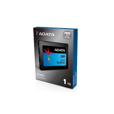 ADATA | Ultimate SU800 1TB | 1024 GB | Format SSD 2,5" | Interfejs SSD SATA | Prędkość odczytu 560 MB/s | Prędkość zapisu 520 MB ADATA | Ultimate SU800 1TB | 1024 GB | Format SSD 2,5" | Interfejs SSD SATA | Prędkość odczytu 560 MB/s | Prędkość zapisu 520 MB