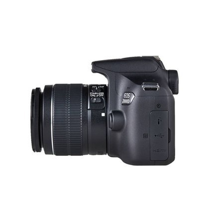 Canon | Canon EOS | 2000D | Obiektyw EF-S 18-55mm III | Czarny Canon | Canon EOS | 2000D | Obiektyw EF-S 18-55mm III | Czarny