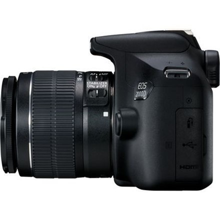 Canon | Canon EOS | 2000D | Obiektyw EF-S 18-55mm IS II | Czarny Canon | Canon EOS | 2000D | Obiektyw EF-S 18-55mm IS II | Czarny