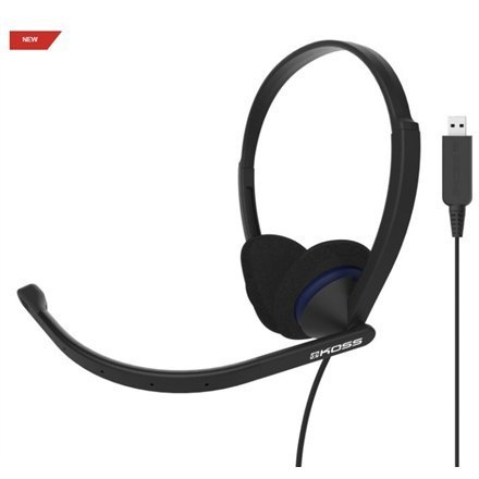 Koss | Słuchawki | CS200 USB | Przewodowe | Nauszne | Mikrofon | Czarne Koss | Słuchawki | CS200 USB | Przewodowe | Nauszne | Mikrofon | Czarne