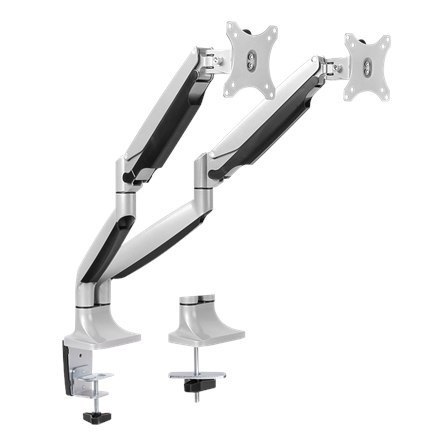 Logilink BP0043 Uchwyt biurkowy na dwa monitory, 13"-32", sprężyna gazowa, aluminium | Logilink Logilink BP0043 Uchwyt biurkowy na dwa monitory, 13"-32", sprężyna gazowa, aluminium | Logilink