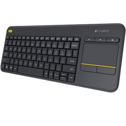 Logitech | K400 Plus | Klawiatura z gładzikiem | Bezprzewodowa | NL | Czarna | Port USB | 380 g Logitech | K400 Plus | Klawiatura z gładzikiem | Bezprzewodowa | NL | Czarna | Port USB | 380 g