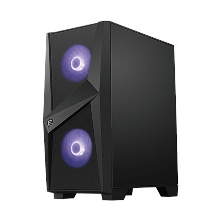 Obudowa PC MSI MAG FORGE 100M, Mid-Tower, USB 3.2, Czarny | MSI | MAG FORGE 100M | Czarny | ATX | Zasilacz w zestawie Nie Obudowa PC MSI MAG FORGE 100M, Mid-Tower, USB 3.2, Czarny | MSI | MAG FORGE 100M | Czarny | ATX | Zasilacz w zestawie Nie
