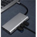 Raidsonic | Stacja dokująca 12 w 1 USB Type-C z PD 100W | BOX IB-DK4050-CPD | Stacja dokująca | Porty Ethernet LAN (RJ-45) 1 | P