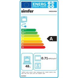 Simfer | Kuchenka | 4403SERBB | Typ płyty gazowa | Typ piekarnika elektryczny | Biały | Szerokość 50 cm | Zapłon elektroniczny |