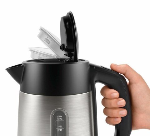 Bosch | Kettle | DesignLine TWK4P440 | Electric | 2400 W | 1.7 L | Stainless steel | 360° rotational base | Stainless steel/Blac