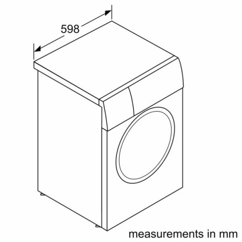 Bosch | WAN2801LSN | Pralka | Klasa efektywności energetycznej A | Ładowana od frontu | Pojemność prania 8 kg | 1400 obr/min | G Bosch | WAN2801LSN | Pralka | Klasa efektywności energetycznej A | Ładowana od frontu | Pojemność prania 8 kg | 1400 obr/min | G
