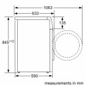 Bosch | WAN2801LSN | Pralka | Klasa efektywności energetycznej A | Ładowana od frontu | Pojemność prania 8 kg | 1400 obr/min | G