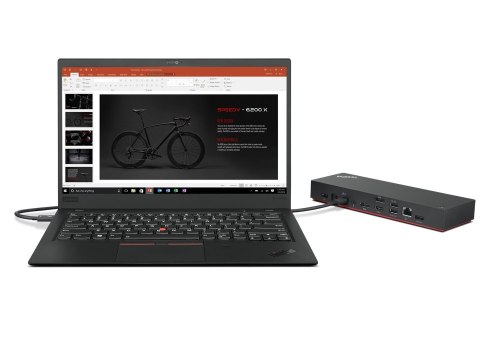 Lenovo | ThinkPad | Uniwersalna stacja dokująca Thunderbolt 4 | Stacja dokująca | Porty Ethernet LAN (RJ-45) 1 | Porty DisplayPo Lenovo | ThinkPad | Uniwersalna stacja dokująca Thunderbolt 4 | Stacja dokująca | Porty Ethernet LAN (RJ-45) 1 | Porty DisplayPo