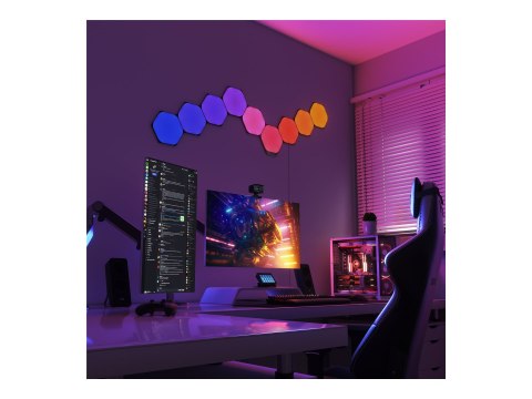 Nanoleaf Shapes Black Hexagon Expansion pack (3 panels) Nanoleaf | Shapes Black Hexagon Expansion pack (3 panels) | 42 W | WiFi Nanoleaf Shapes Black Hexagon Expansion pack (3 panels) Nanoleaf | Shapes Black Hexagon Expansion pack (3 panels) | 42 W | WiFi