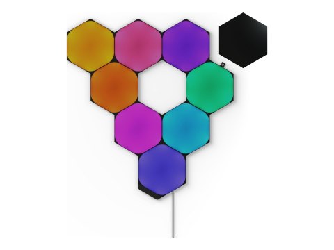 Nanoleaf Shapes Czarny Starter Kit Sześciokąty (9 paneli) Nanoleaf | Shapes Czarny Starter Kit Sześciokąty (9 paneli) | 42 W | W Nanoleaf Shapes Czarny Starter Kit Sześciokąty (9 paneli) Nanoleaf | Shapes Czarny Starter Kit Sześciokąty (9 paneli) | 42 W | W