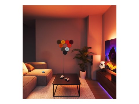 Nanoleaf Shapes Czarny Starter Kit Sześciokąty (9 paneli) Nanoleaf | Shapes Czarny Starter Kit Sześciokąty (9 paneli) | 42 W | W Nanoleaf Shapes Czarny Starter Kit Sześciokąty (9 paneli) Nanoleaf | Shapes Czarny Starter Kit Sześciokąty (9 paneli) | 42 W | W
