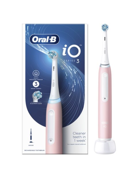 Oral-B | Elektryczna szczoteczka do zębów | Seria iO3 | Akumulatorowa | Dla dorosłych | Liczba główek szczoteczki w zestawie 1 | Oral-B | Elektryczna szczoteczka do zębów | Seria iO3 | Akumulatorowa | Dla dorosłych | Liczba główek szczoteczki w zestawie 1 |