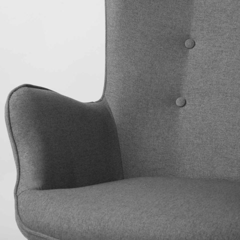 Fotel uszak z podnóżkiem Sofotel Norse szary Fotel uszak z podnóżkiem Sofotel Norse szary