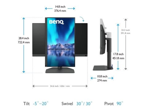 Benq | SW272Q | 27-calowy monitor | Matryca IPS | Rozdzielczość 2560 x 1440 pikseli | Proporcje 16:9 | Czas reakcji 5 ms | Jasno Benq | SW272Q | 27-calowy monitor | Matryca IPS | Rozdzielczość 2560 x 1440 pikseli | Proporcje 16:9 | Czas reakcji 5 ms | Jasno