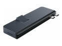 Koncentrator HyperDrive Dual USB-C 7-w-2 z uniwersalnym adapterem USB-C dla MacBook Air/Pro 2016-2020 | Porty Ethernet LAN (RJ-4