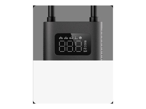 Xiaomi | Przenośna elektryczna sprężarka powietrza 2 | Wstępnie ustawione ciśnienie, zatrzymuje się po napełnieniu; Cyfrowe wykr