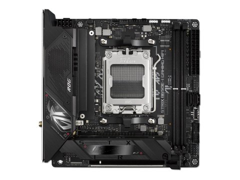 Asus | ROG STRIX B650E-I GAMING WIFI | Rodzina procesorów AMD | Gniazdo procesora AM5 | DDR5 DIMM | Gniazda pamięci 2 | Obsługiw Asus | ROG STRIX B650E-I GAMING WIFI | Rodzina procesorów AMD | Gniazdo procesora AM5 | DDR5 DIMM | Gniazda pamięci 2 | Obsługiw