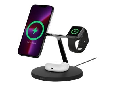 Belkin | Pro MagSafe 3w1 Wireless Charging Stand + zasilacz sieciowy | BOOST CHARGE Belkin | Pro MagSafe 3w1 Wireless Charging Stand + zasilacz sieciowy | BOOST CHARGE