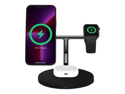 Belkin | Pro MagSafe 3w1 Wireless Charging Stand + zasilacz sieciowy | BOOST CHARGE Belkin | Pro MagSafe 3w1 Wireless Charging Stand + zasilacz sieciowy | BOOST CHARGE