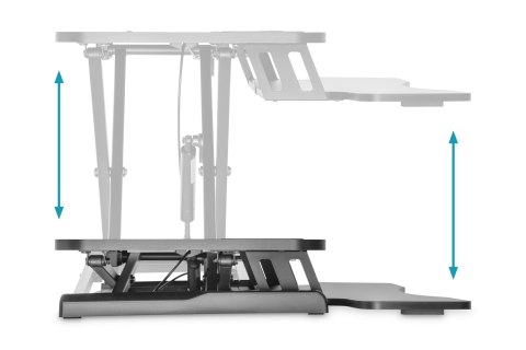 Ergonomiczny stojak Digitus DA-90380-1 | 10-50 cm | Maksymalne obciążenie 15 kg | Czarny Ergonomiczny stojak Digitus DA-90380-1 | 10-50 cm | Maksymalne obciążenie 15 kg | Czarny