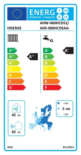 Hisense | AHS-060HCDSAA-23 | Pompa ciepła Hi-Therma Integra 6 kw Jednostka wewnętrzna