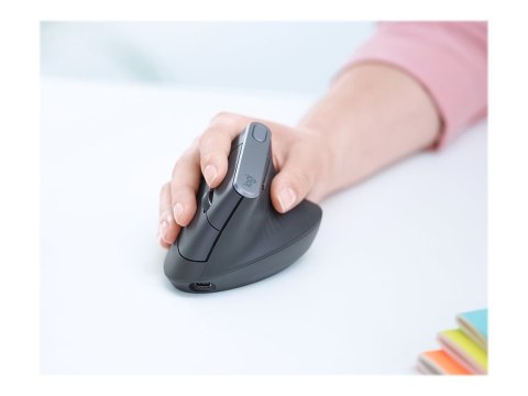 Logitech | Ergonomiczna mysz | MX VERTICAL | Bezprzewodowa | USB, Bluetooth | Grafitowa Logitech | Ergonomiczna mysz | MX VERTICAL | Bezprzewodowa | USB, Bluetooth | Grafitowa