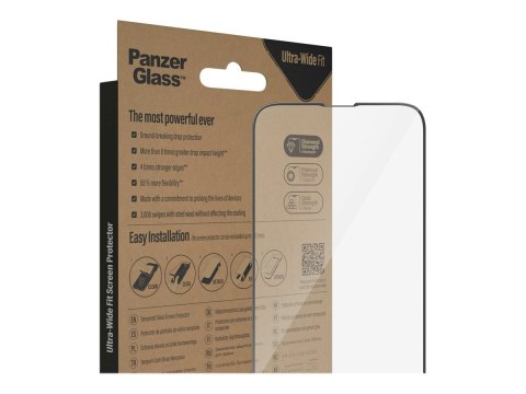 PanzerGlass | Ochraniacz ekranu | Apple | iPhone 14/13/13 Pro | Szkło hartowane | Przezroczysty | Odporny na odciski palców; Dia