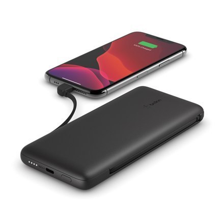 Belkin BoostCharge Plus | Power bank | 10000 mAh | Total 2: Lightning, 24 pin USB-C | Czarny Belkin BoostCharge Plus | Power bank | 10000 mAh | Total 2: Lightning, 24 pin USB-C | Czarny
