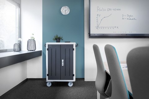 DIGITUS | Wózek - zamykany | 30 tabletów / notebooków | Trzy wentylatory, 30-portowe gniazda zasilania USB-C DIGITUS | Wózek - zamykany | 30 tabletów / notebooków | Trzy wentylatory, 30-portowe gniazda zasilania USB-C