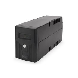 Digitus | Line-Interactive UPS | Line-Interactive UPS DN-170063, 600VA, 360W, 1x akumulator 12V/7Ah, 2x gniazdo CEE 7/7, 2x RJ-1