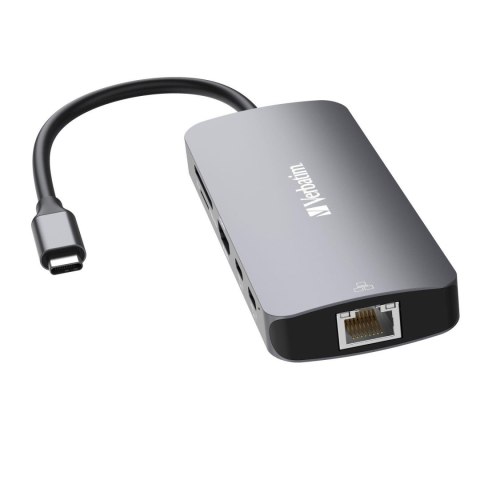 Hub USB Verbatim Multi Port CMH-09: 2xUSB-C 3.1, 1xUSB-A 3.1, 2xUSB-A 3.0, HDMI, RJ-45, SD/microSD Hub USB Verbatim Multi Port CMH-09: 2xUSB-C 3.1, 1xUSB-A 3.1, 2xUSB-A 3.0, HDMI, RJ-45, SD/microSD